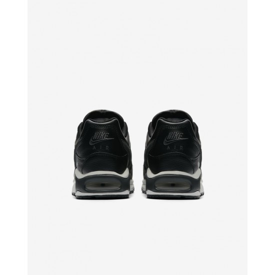 Nike air max black hot sale leather
